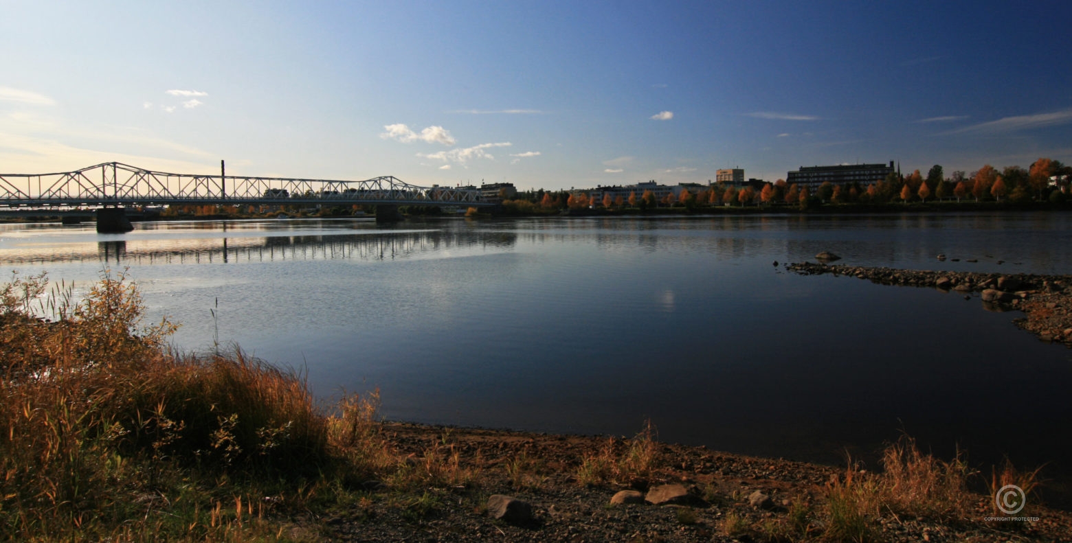 Kuva Tornion Kaupunki Tornionjoen Takana Visual Finland