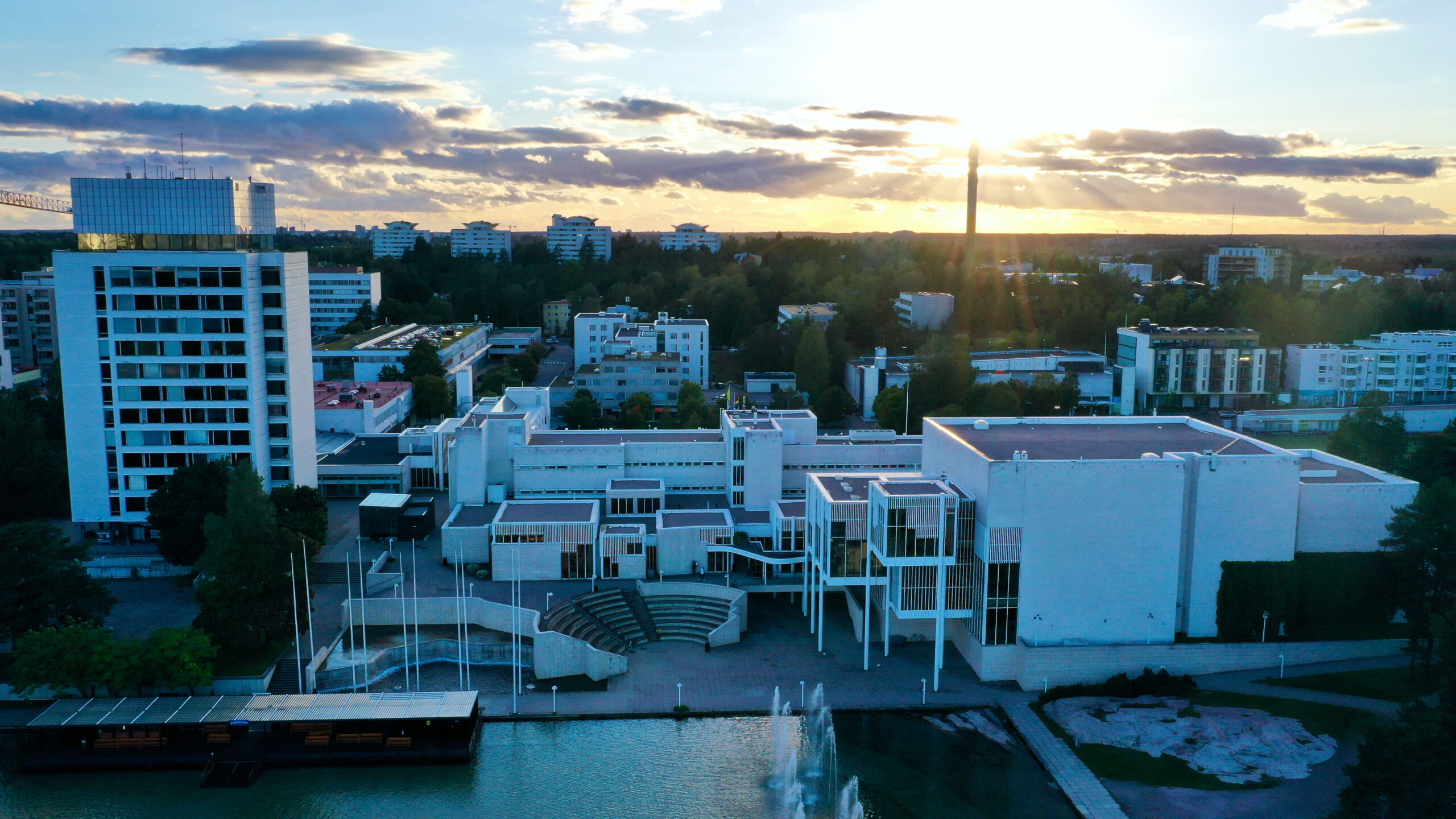 Ilmakuva Espoon Kulttuurikeskus Tapiola Visual Finland Ilmakuva Espoon Kulttuurikeskus Tapiola Visual Finland